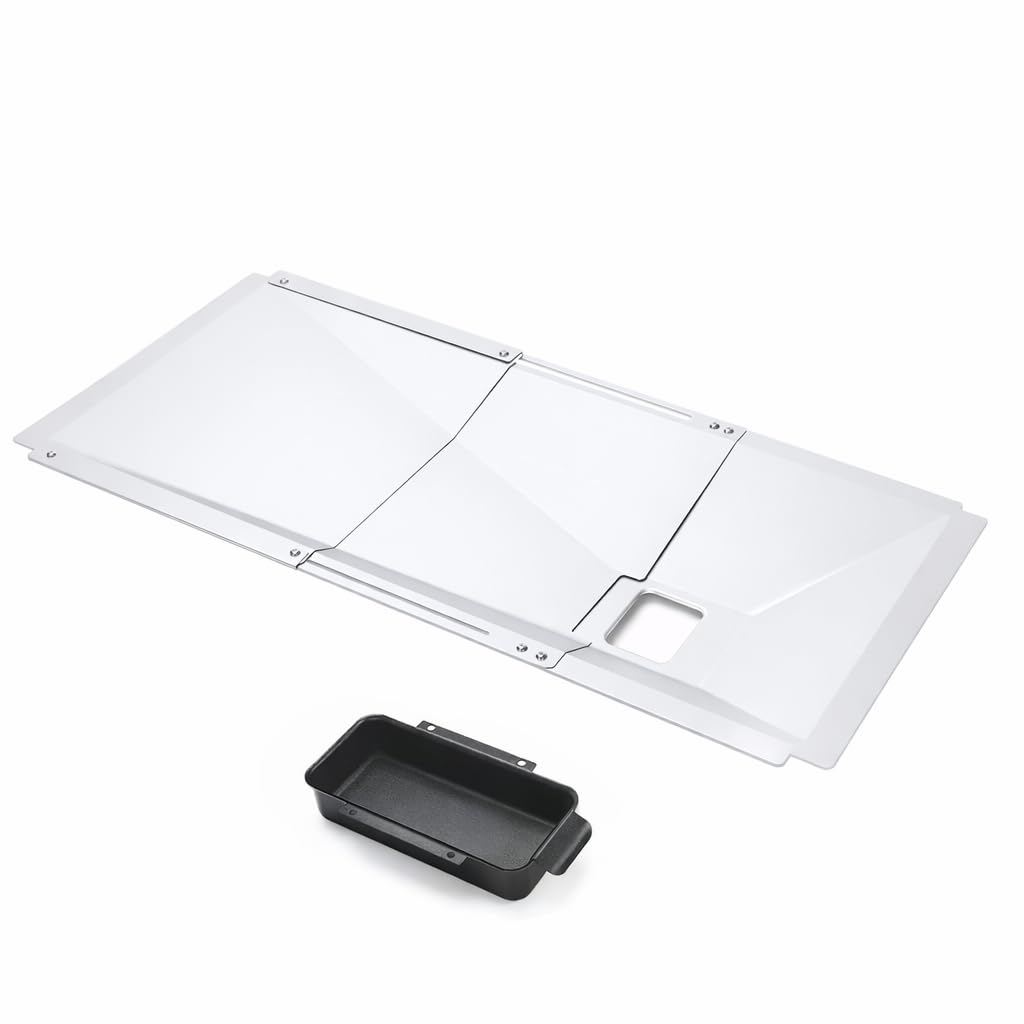 Universal Grease Tray with Catch Pan Adjustable Drip Pan for Gas Grill O7099