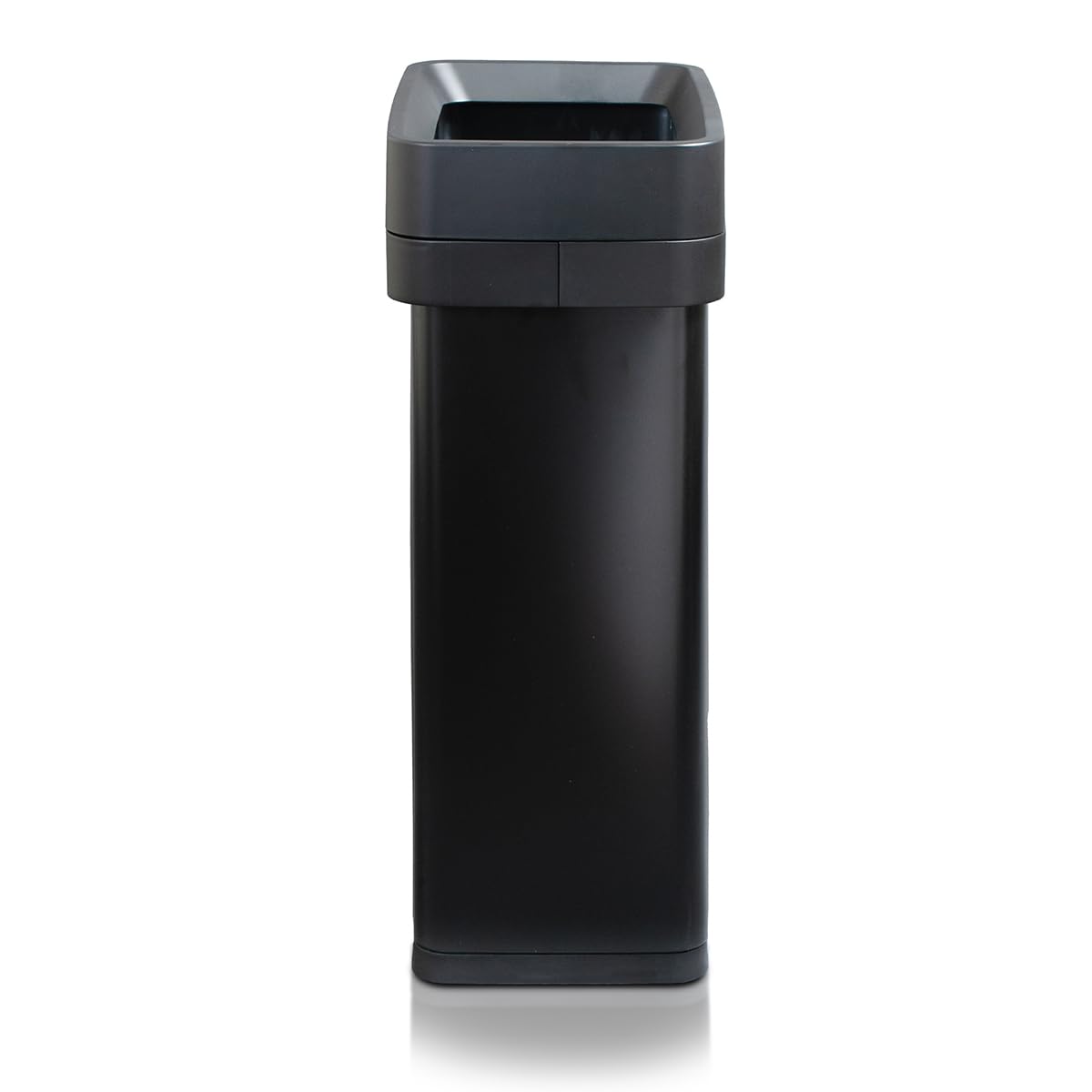 Slim Open Top Stainless Steel Trash Can, Matte Black, 13 Gal / 50L X702