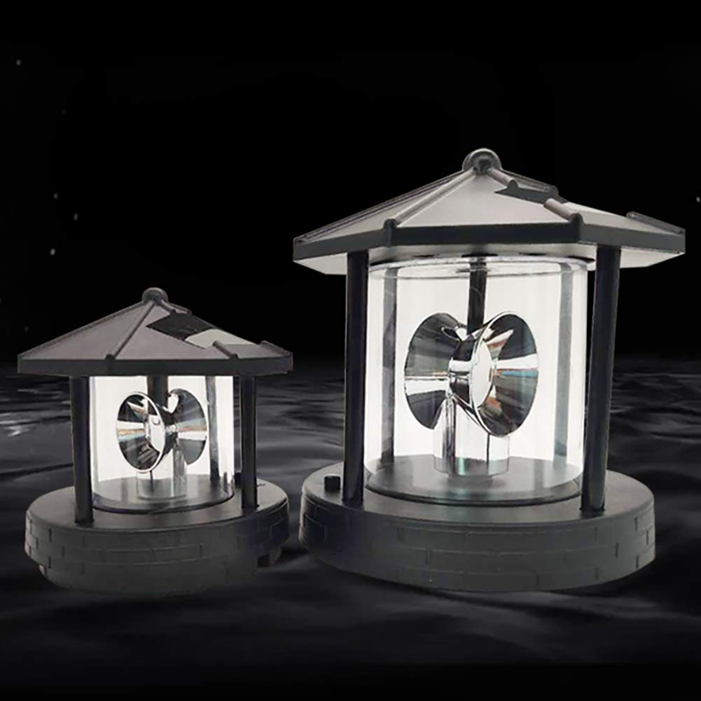 Solar Rotating Lighthouse Beacon Lamp P8956