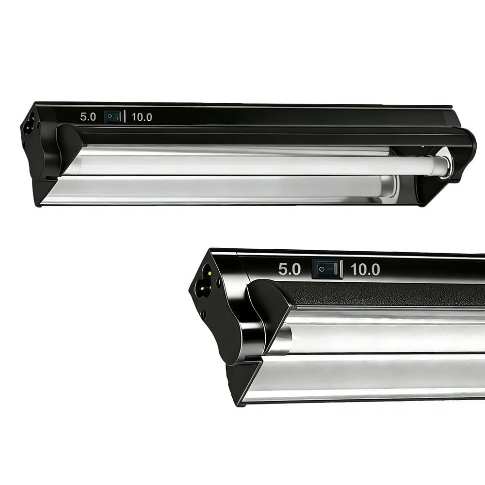 8W 12 Inch Switchable 10.0 & 5.0 UVB Reptile Light Fixture Combo Kit B185103
