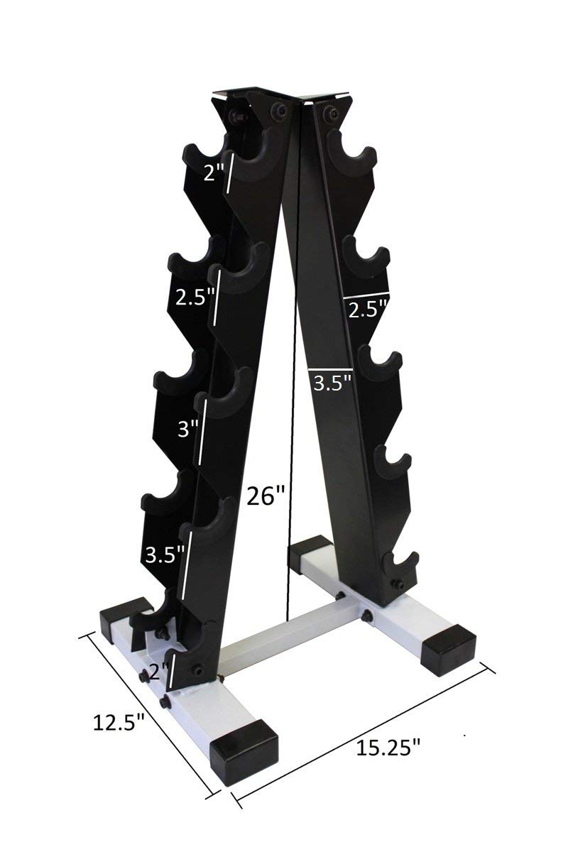 Neoprene Dumbbell Set with Rack G534