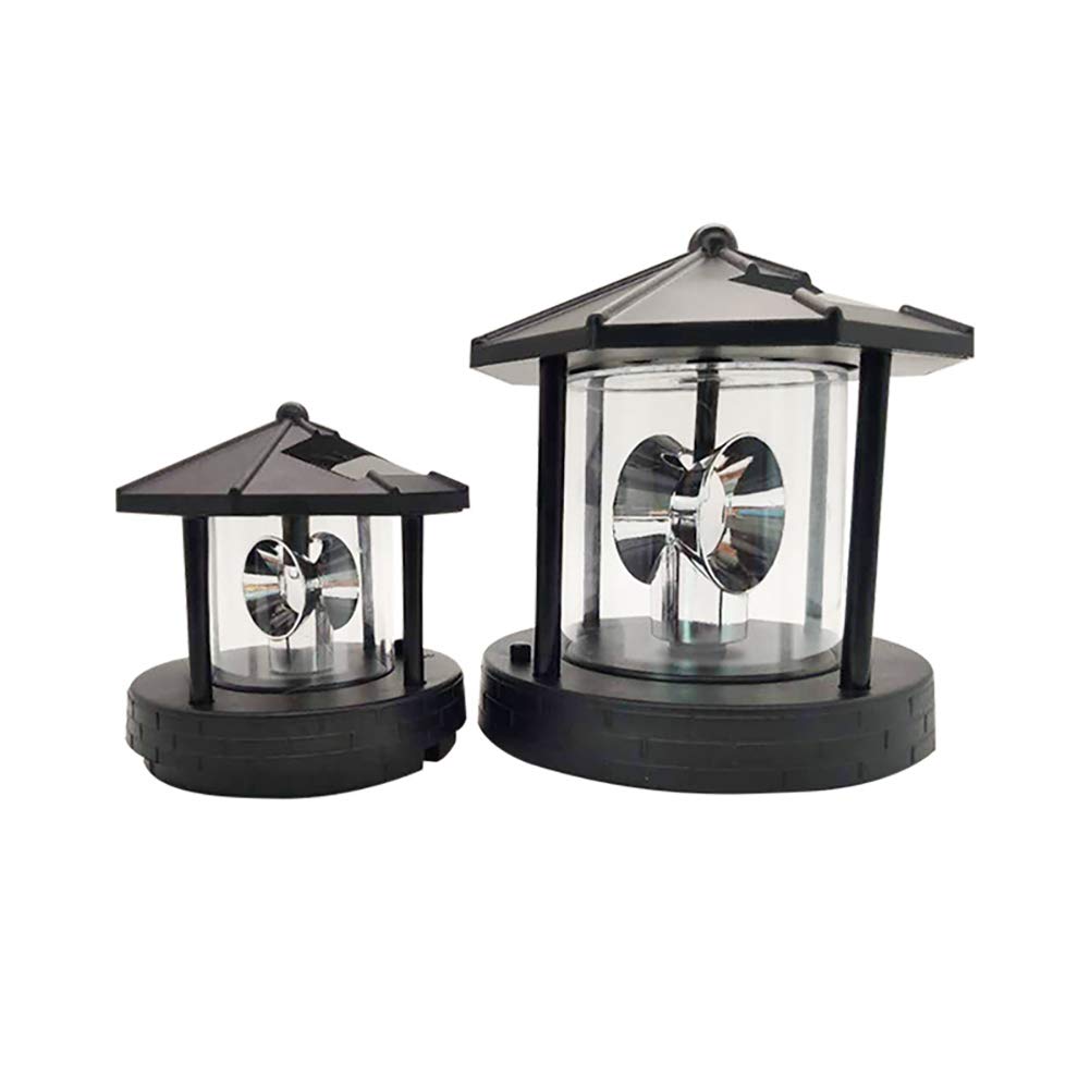 Solar Rotating Lighthouse Beacon Lamp P8956