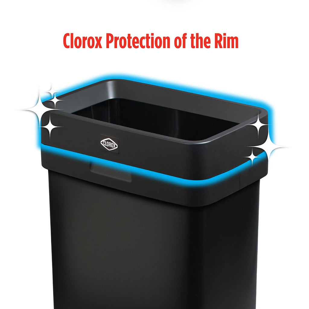 Slim Open Top Stainless Steel Trash Can, Matte Black, 13 Gal / 50L X702