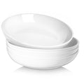9.75" 50 Ounces Ceramic Pasta Bowls Set of 4 White R64701
