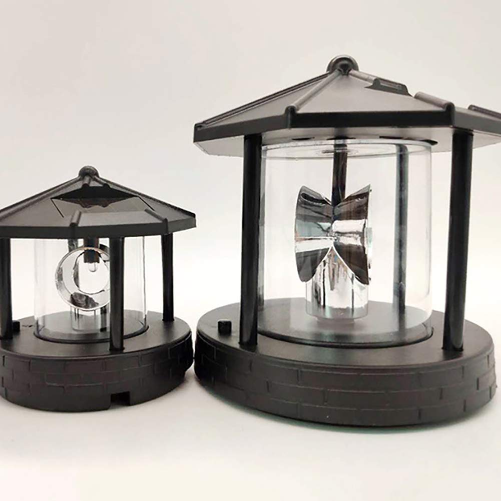Solar Rotating Lighthouse Beacon Lamp P8956