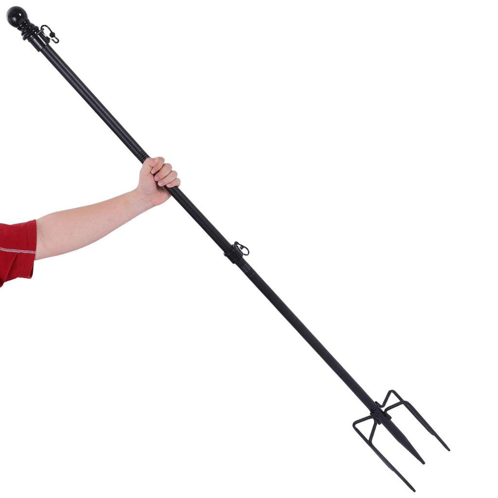 Stainless Steel Flag Pole Holder with 5 Prongs S452