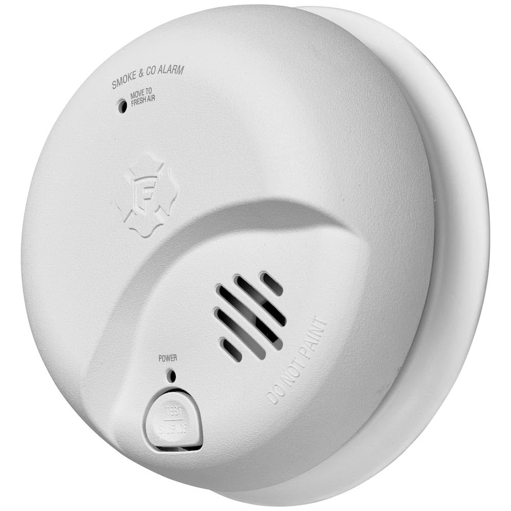 Hardwire Combination Smoke & Carbon Monoxide Alarm with Battery Backup, 5 Pack W95859