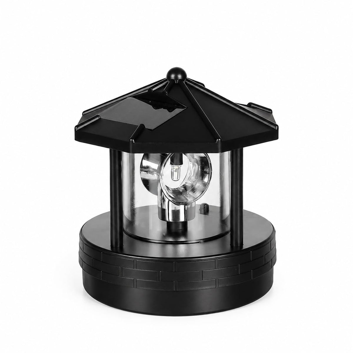 Solar Lighthouse Lamp with Rotating Beacon IP44 Waterproof LED Light N208