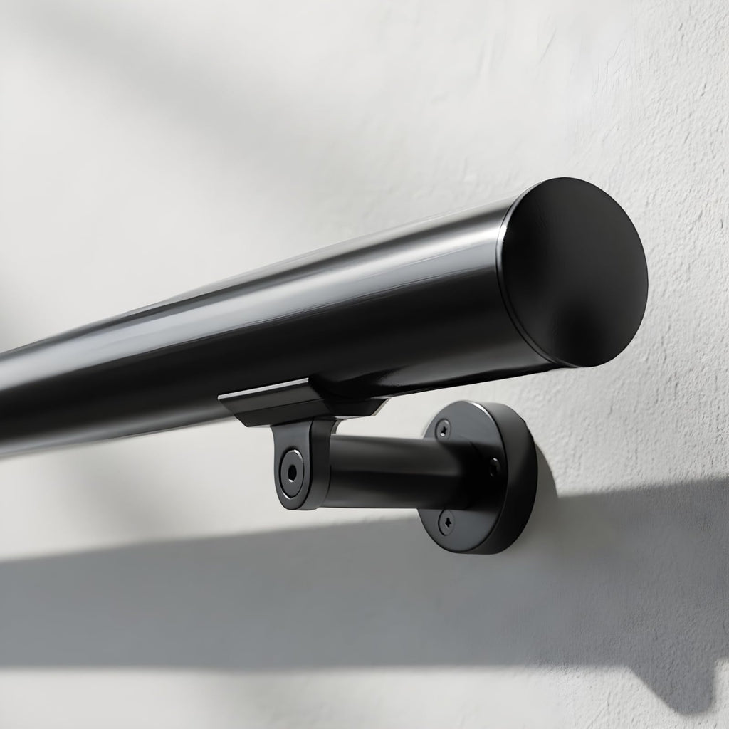 6FT Aluminum Handrail Kit Matte Black J879073