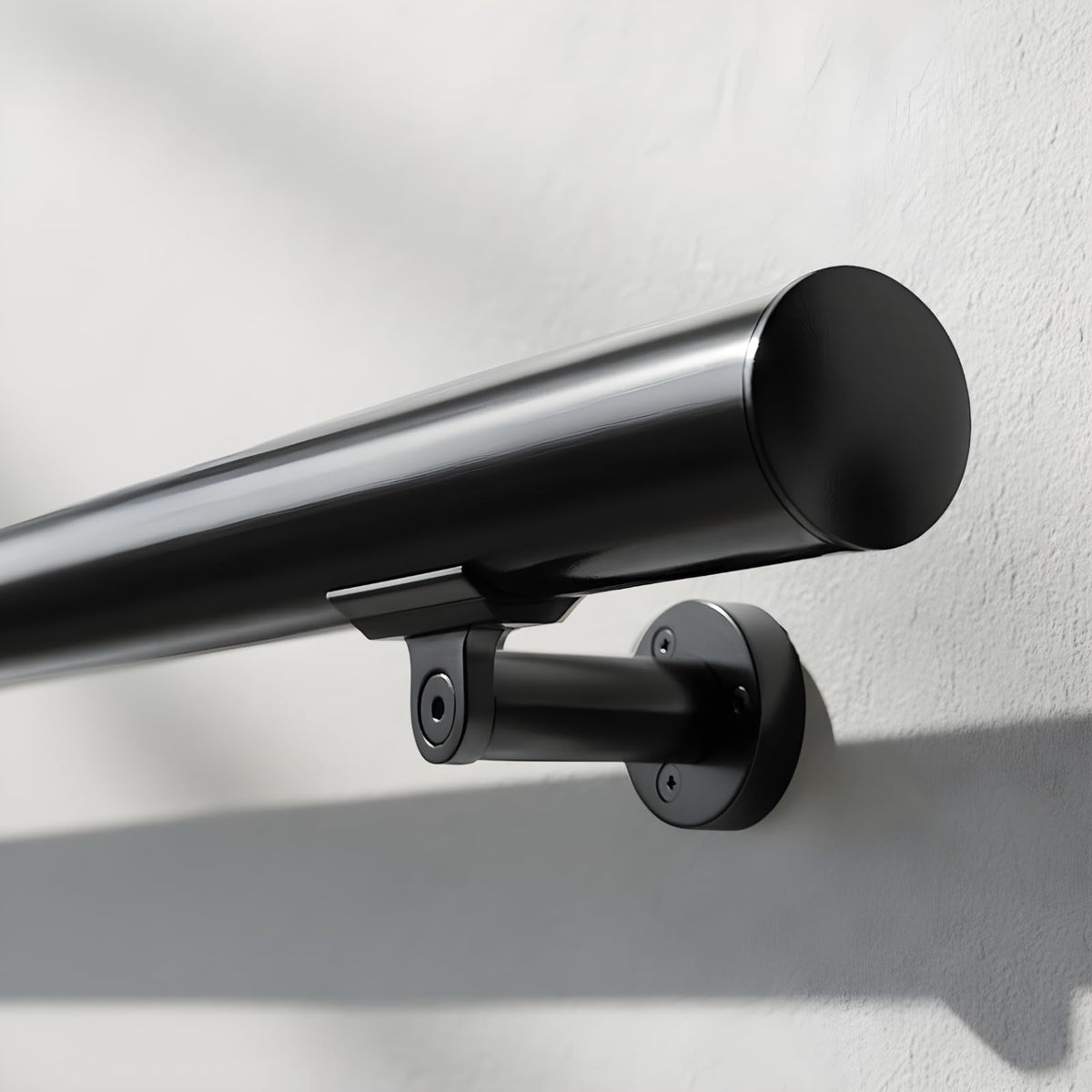 6FT Aluminum Handrail Kit Matte Black J879073