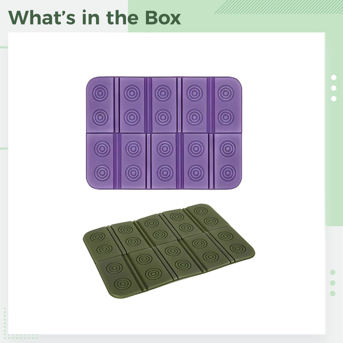 2 Pcs Waterproof Folding Foam Mats I870780