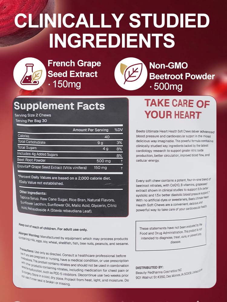 Beet Root Powder Energy Supplement, 60 Count Z368