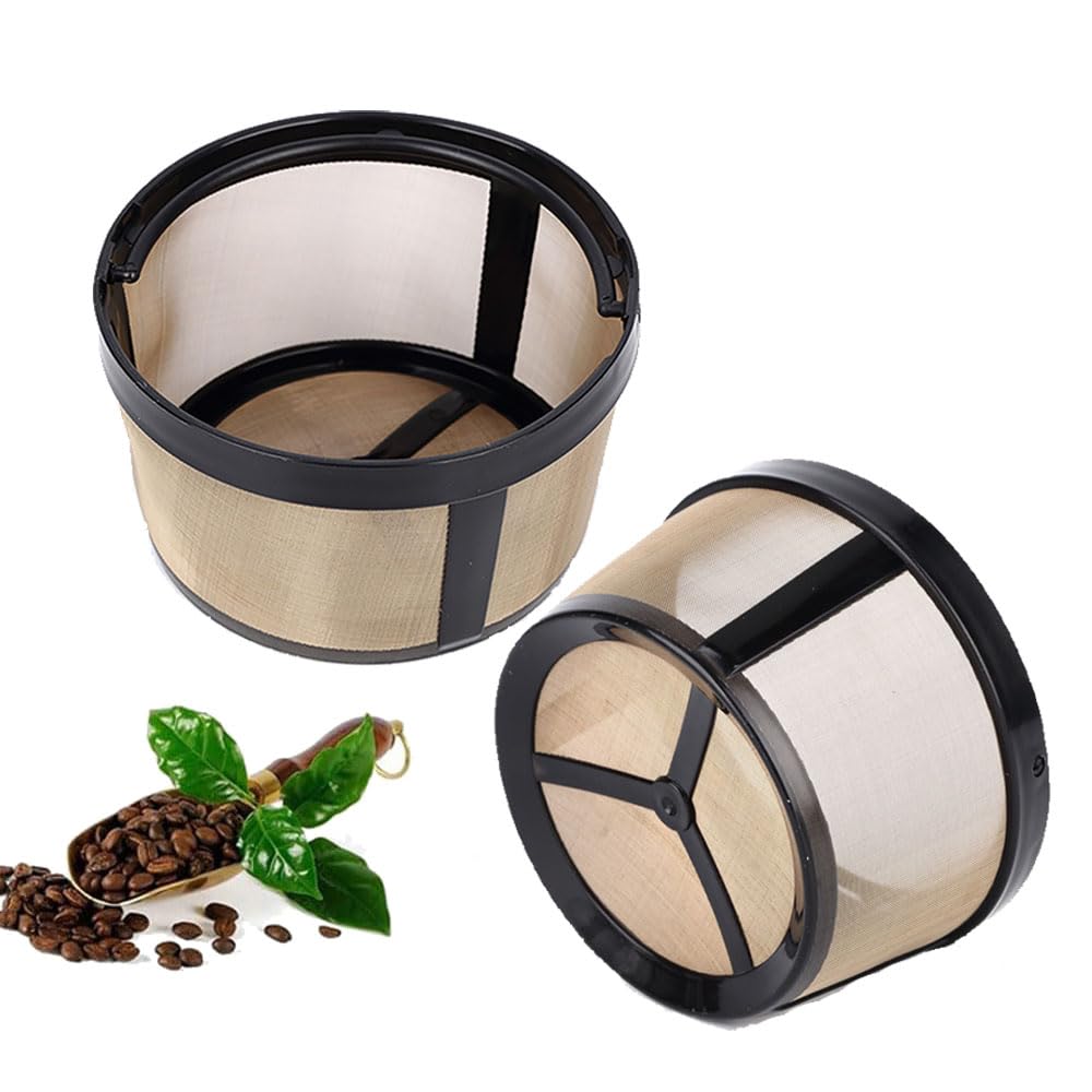 Reusable 8-12 Cup Basket Coffee Filter 2 Pack BPA Free O925725