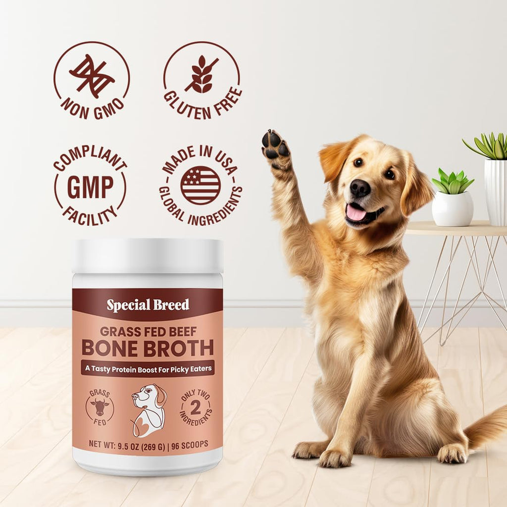 Grass Fed Beef Bone Broth Powder for Dogs and Cats 9.5oz G5554