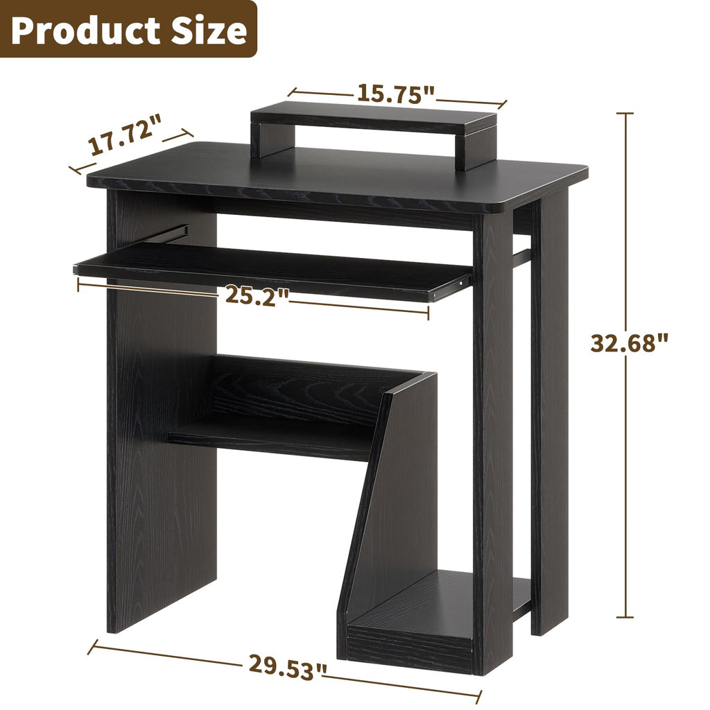 30 Inch Computer Desk with Keyboard Tray B600687