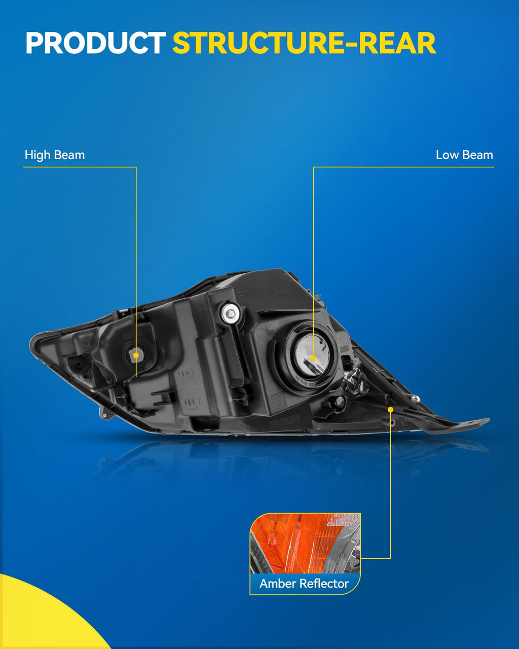 Headlamp Headlight Assembly Pair P37604