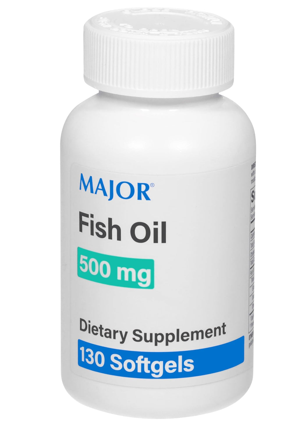 Fish Oil 500mg Softgels Omega-3 Dietary Supplement 130 Count A6188