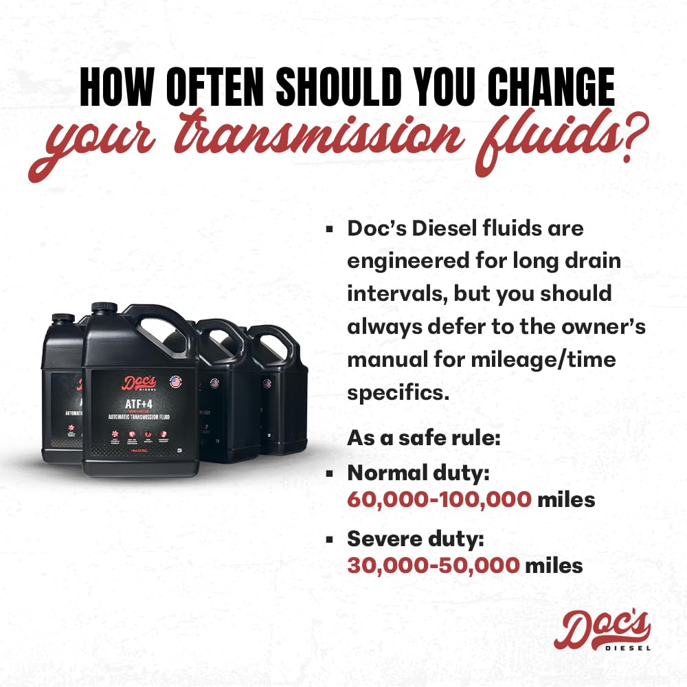 High Mileage Full Synthetic Automatic Transmission Fluid, 1-Gallon J349608
