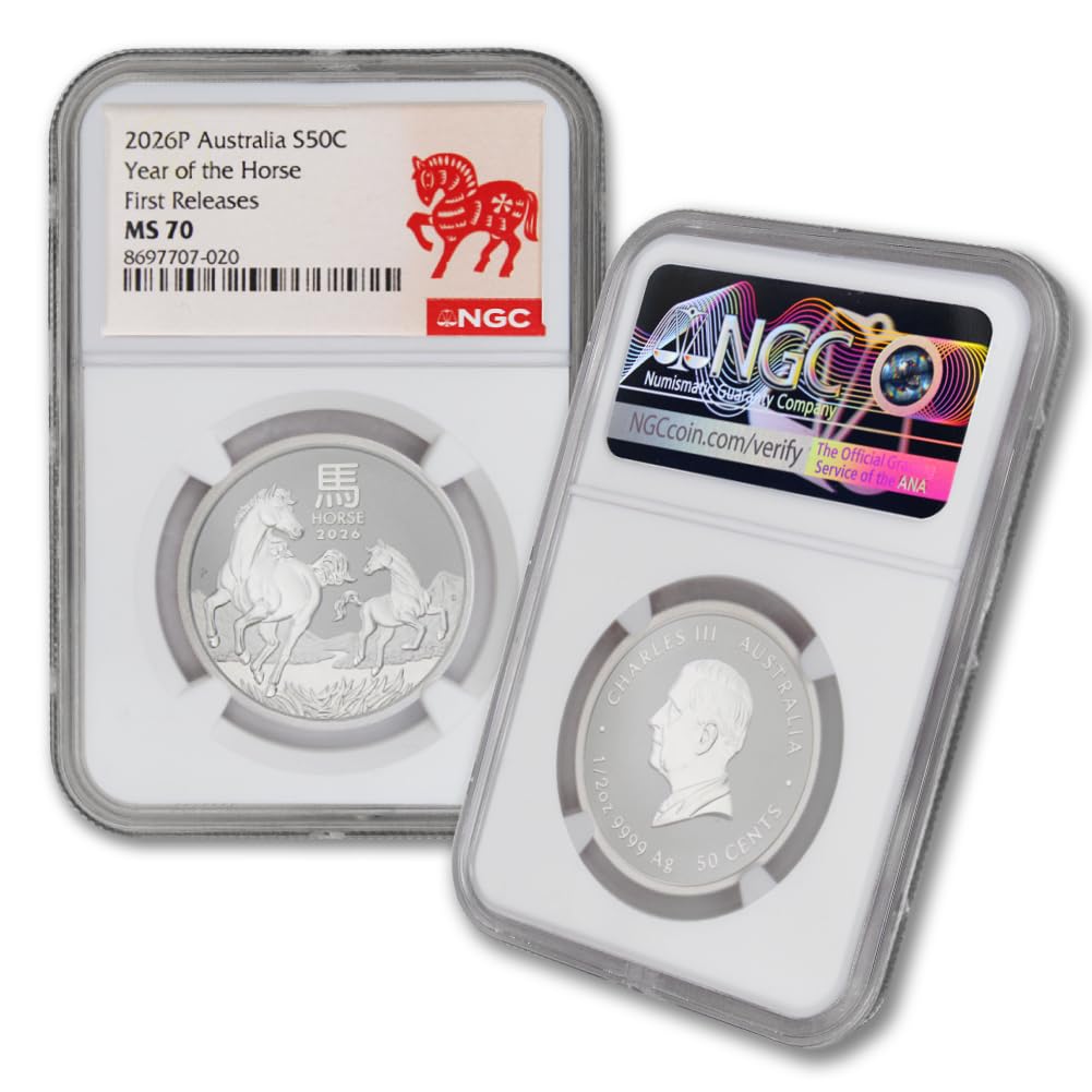 1/2 oz Silver Lunar Year of the Horse MS-70 T628829