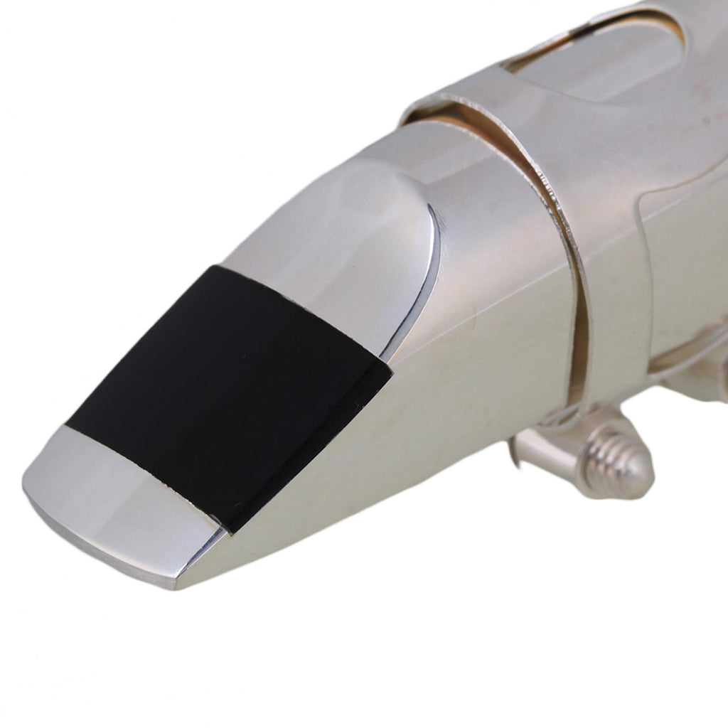 Silver Brass Alto Saxophone Mouthpiece with Cap Ligature N27322