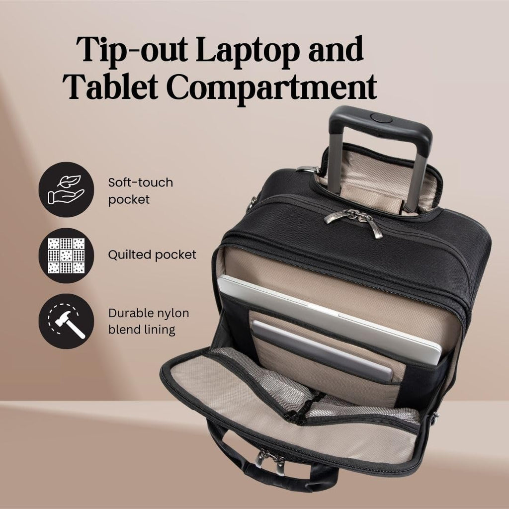 Softside Rolling Laptop Carry-On Luggage Y171611