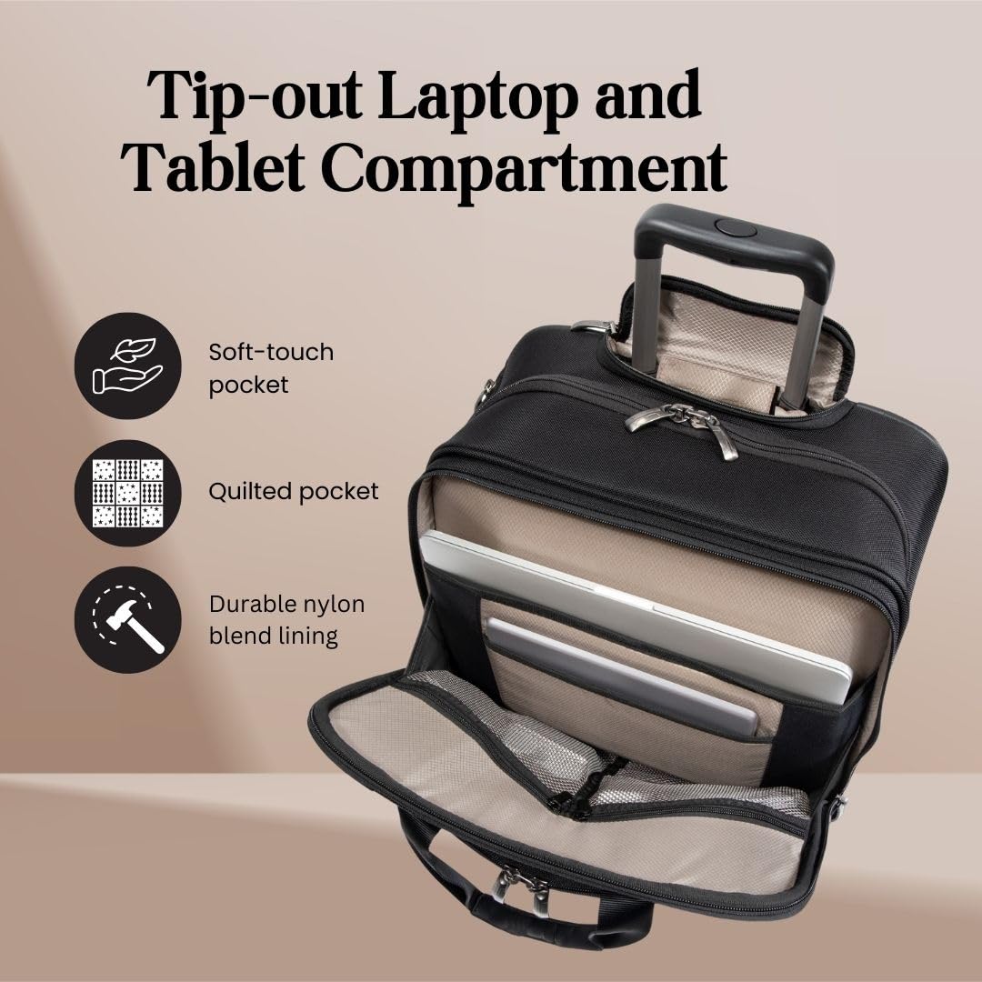 Softside Rolling Laptop Carry-On Luggage Y171611