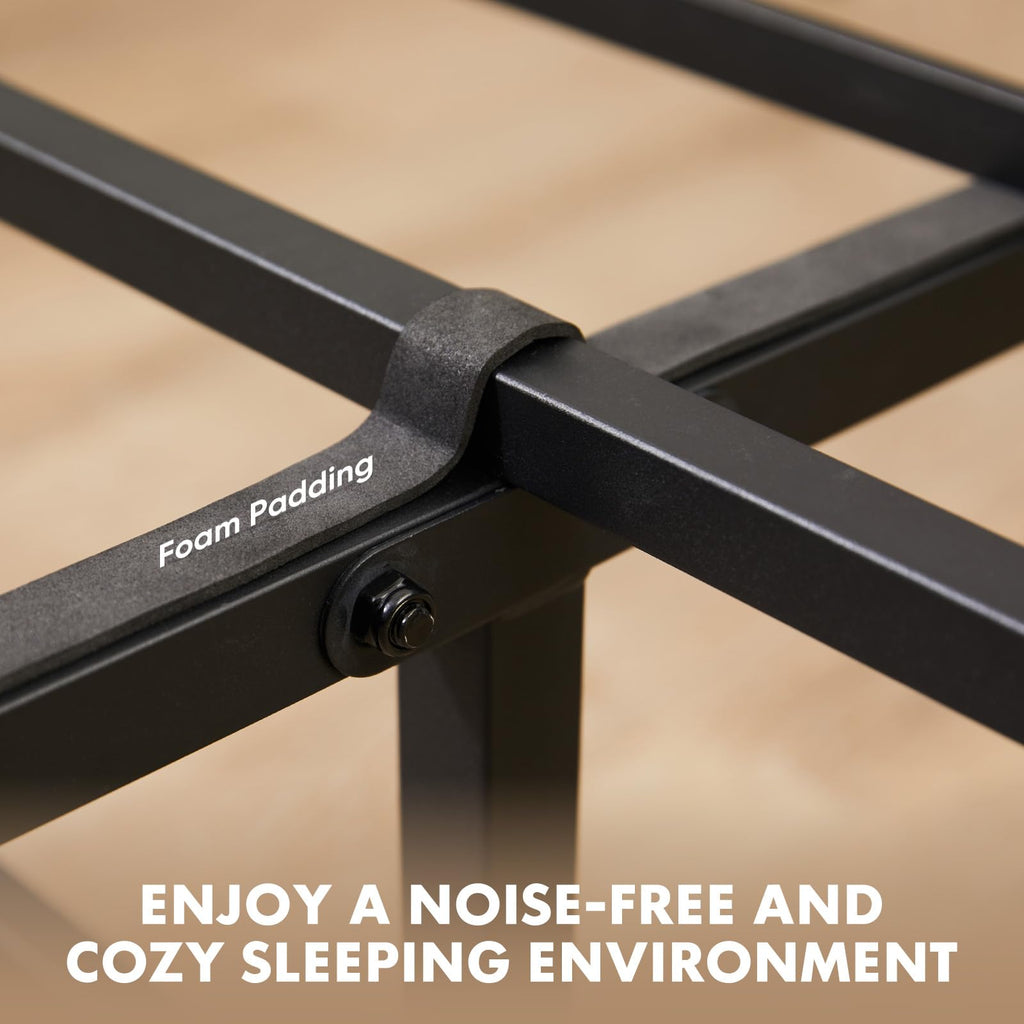 Twin Wood Bed Frame with Headboard S606
