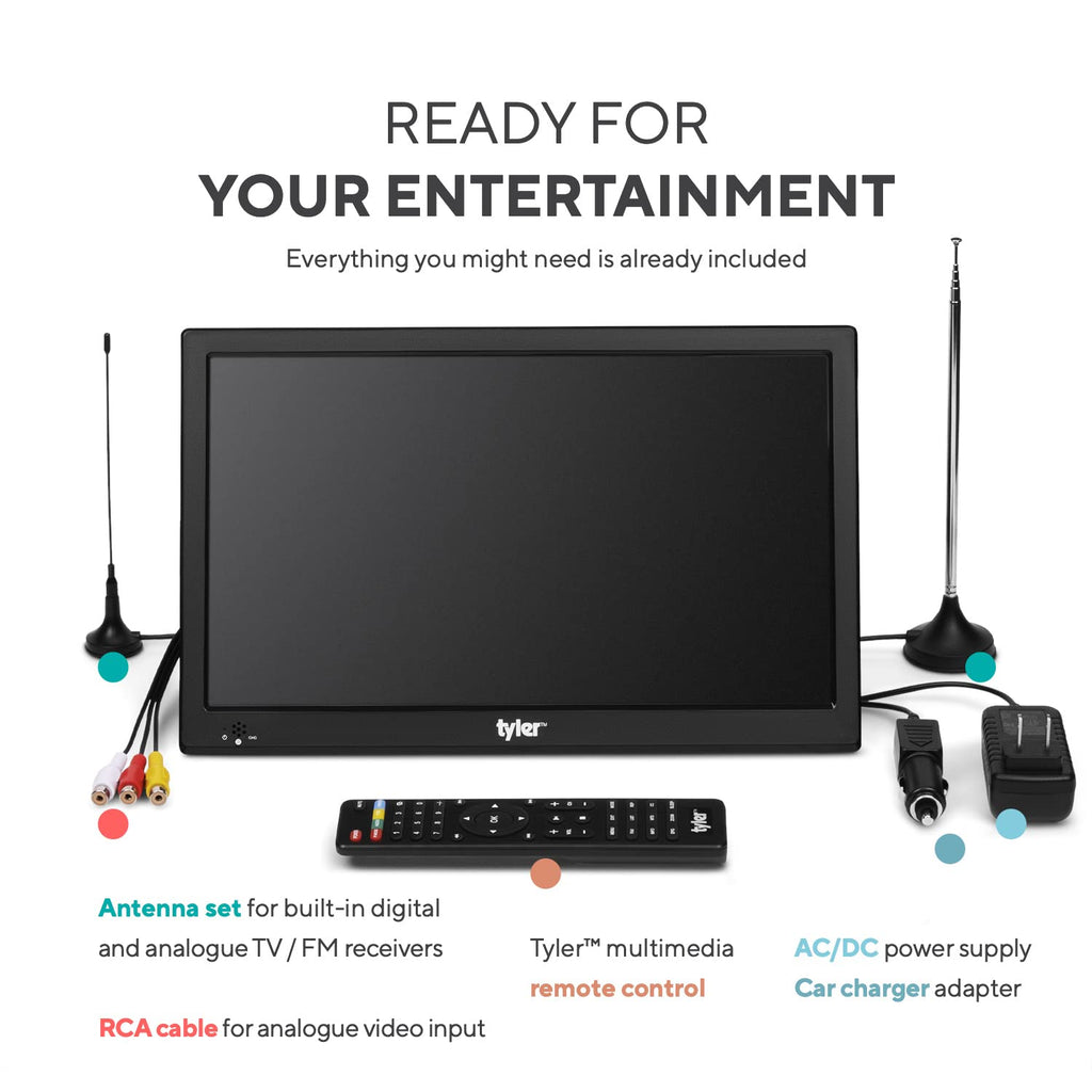 Portable TV LCD Monitor Battery Powered Wireless Capability HD-TV A312