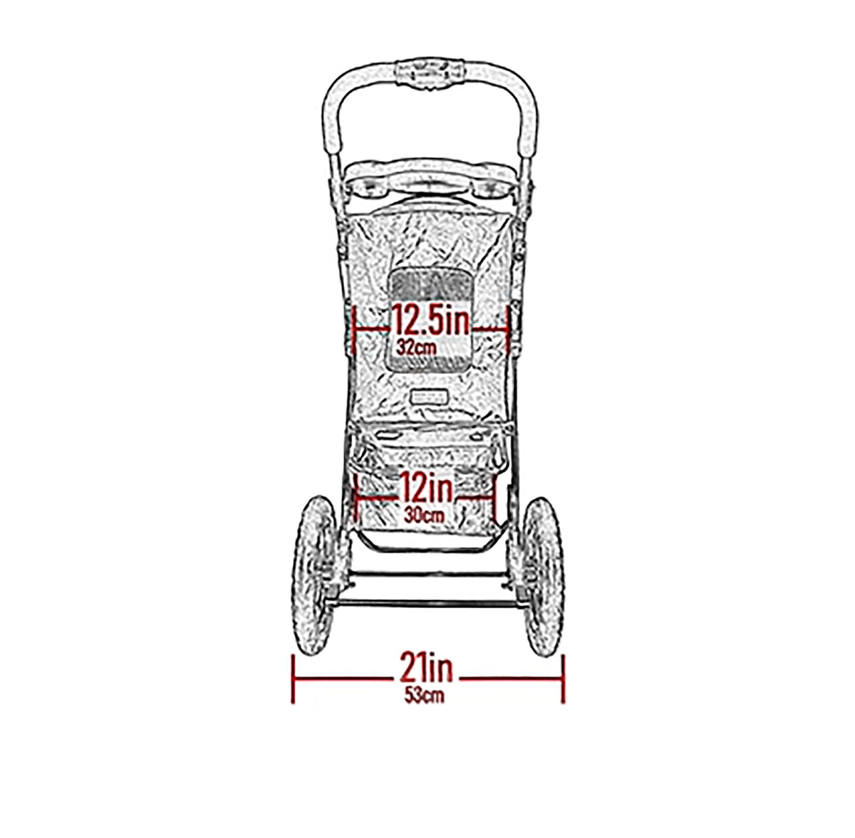 Spotted Pet Stroller H720801