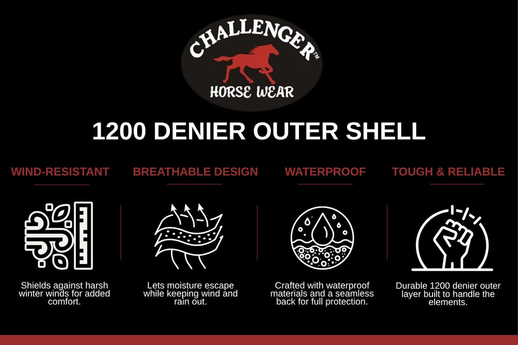 1200D Waterproof Horse Blanket P4616