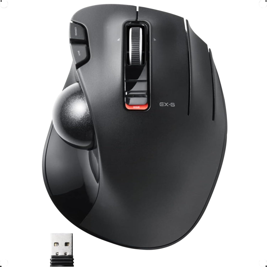 2.4GHz USB Wireless Ergonomic Trackball Mouse H761
