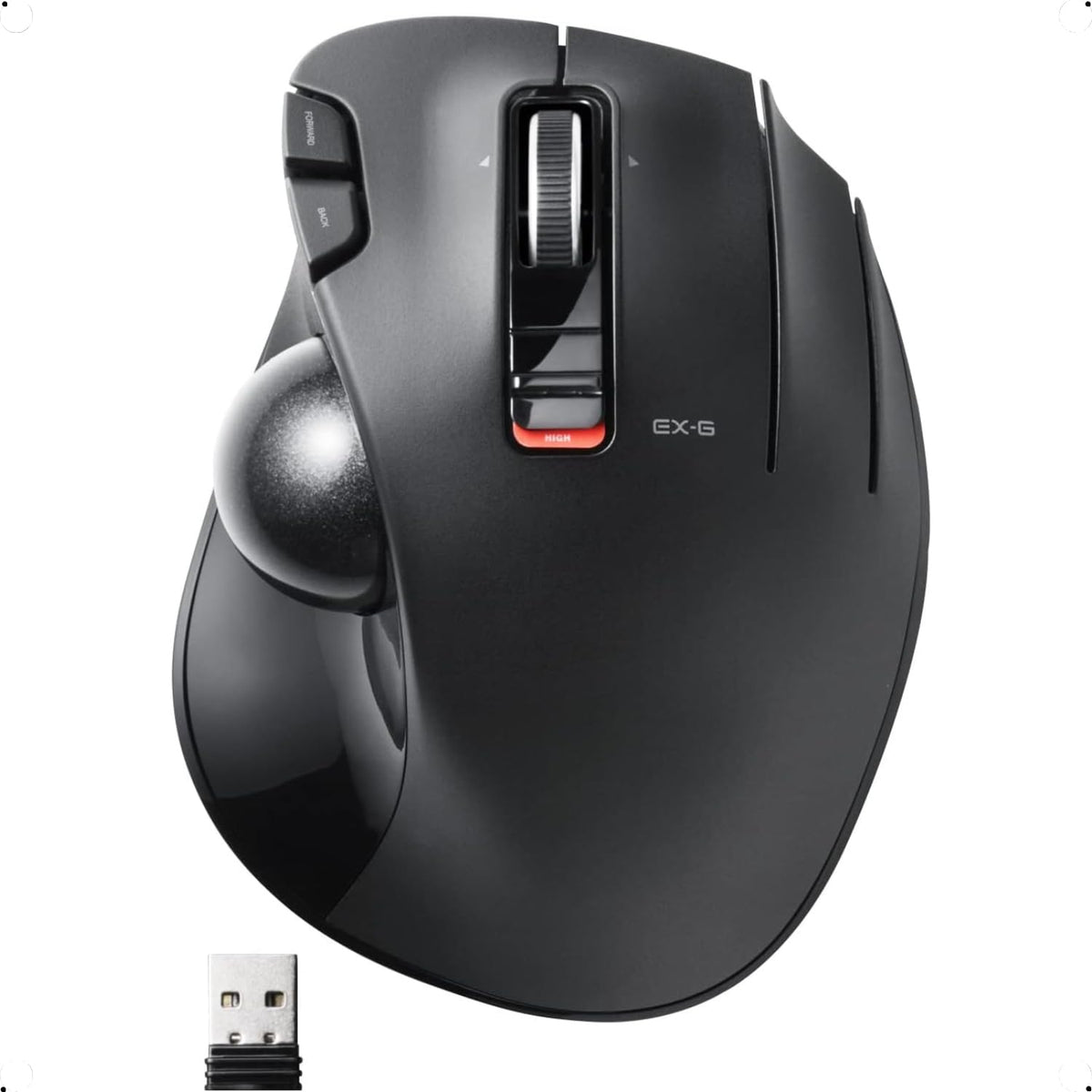 2.4GHz USB Wireless Ergonomic Trackball Mouse H761