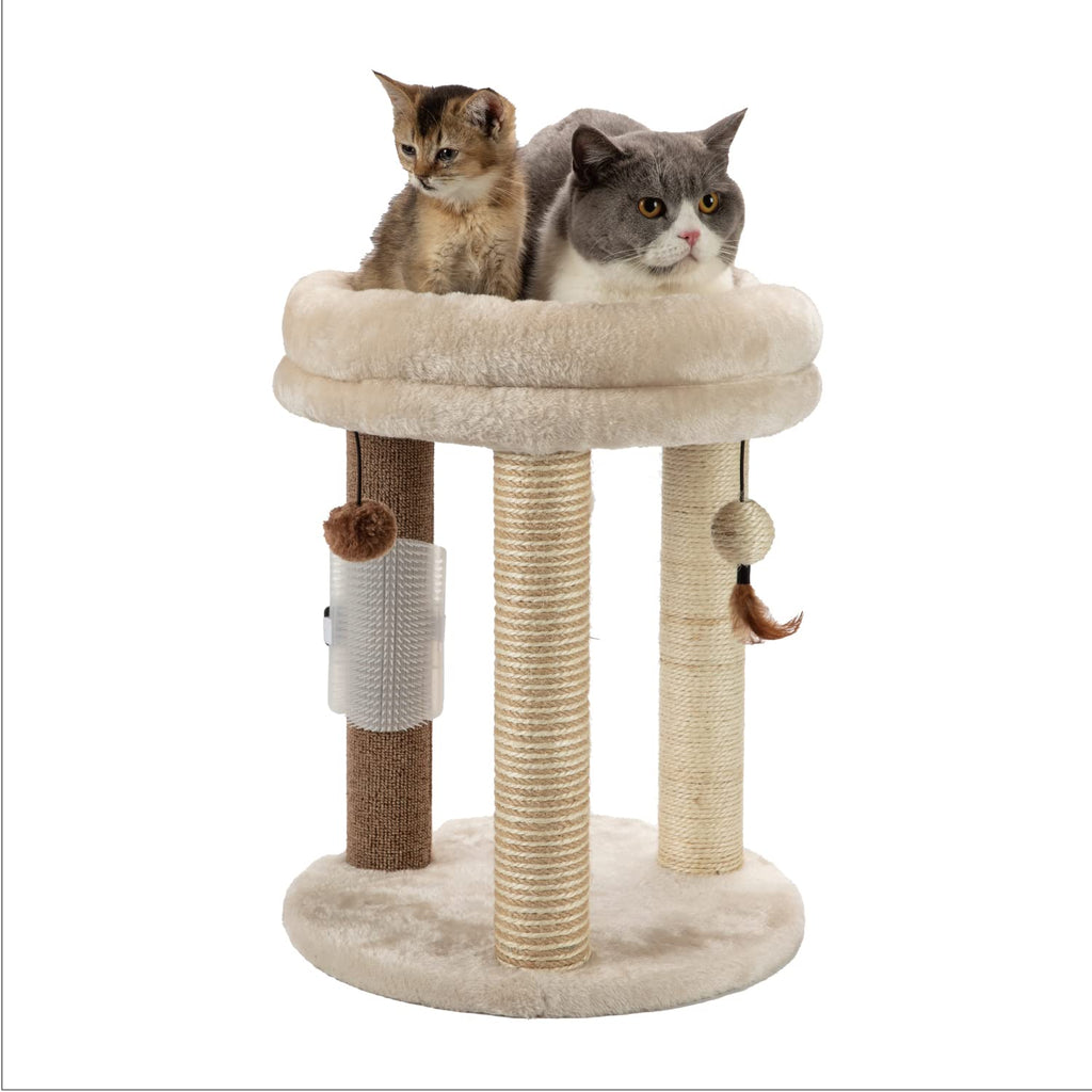 Small Cat Tree with Scratching Post and Soft Bed T717