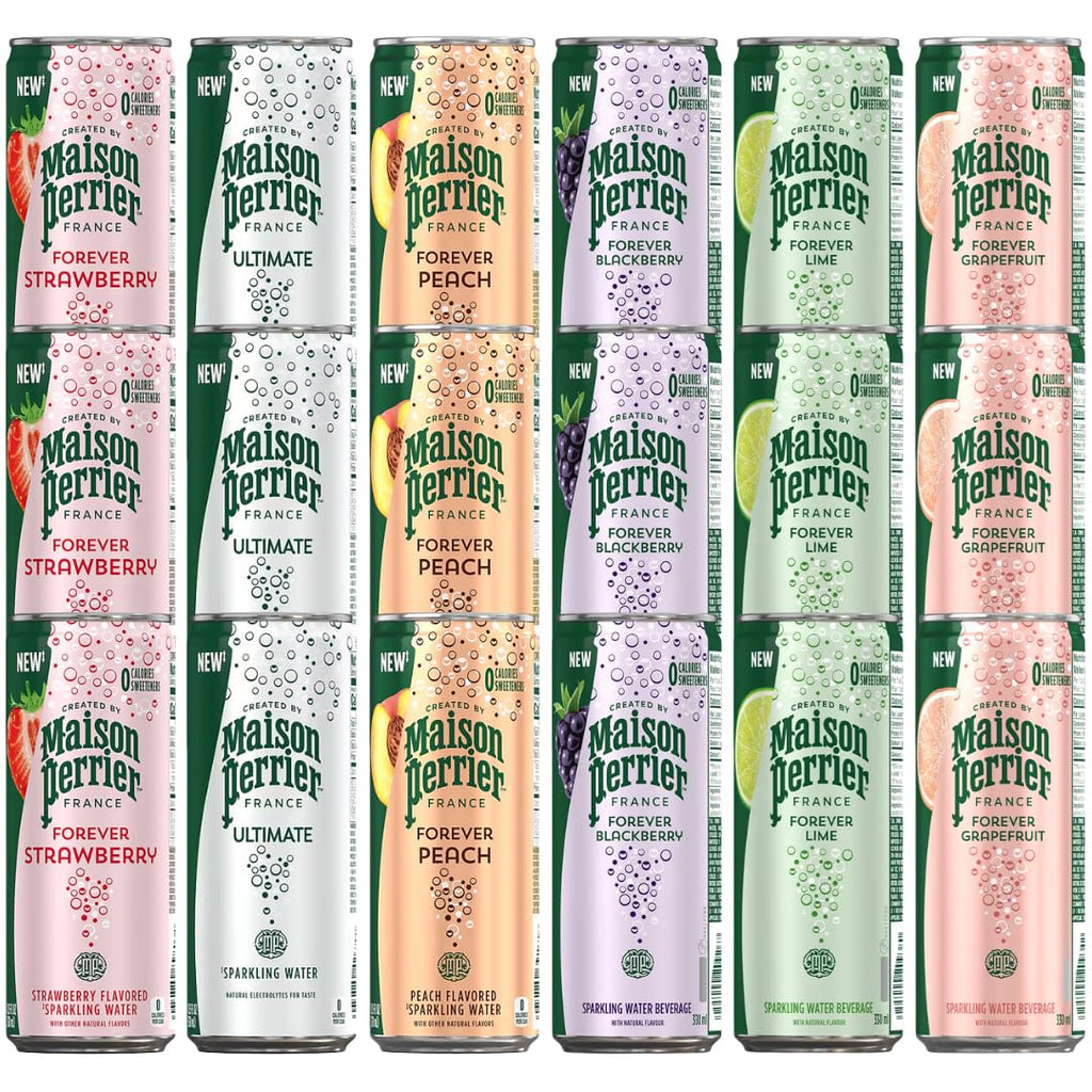 Flavored Sparkling Water 6 Flavor Variety Pack 18 Count Y7282