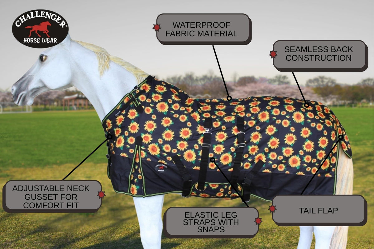 1200D Waterproof Horse Blanket P4616