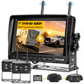 Wireless Backup Camera Dual Cameras 1080P HD 4CH Monitor N28621