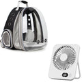 Expandable Cat Backpack with Mini Fan U5854
