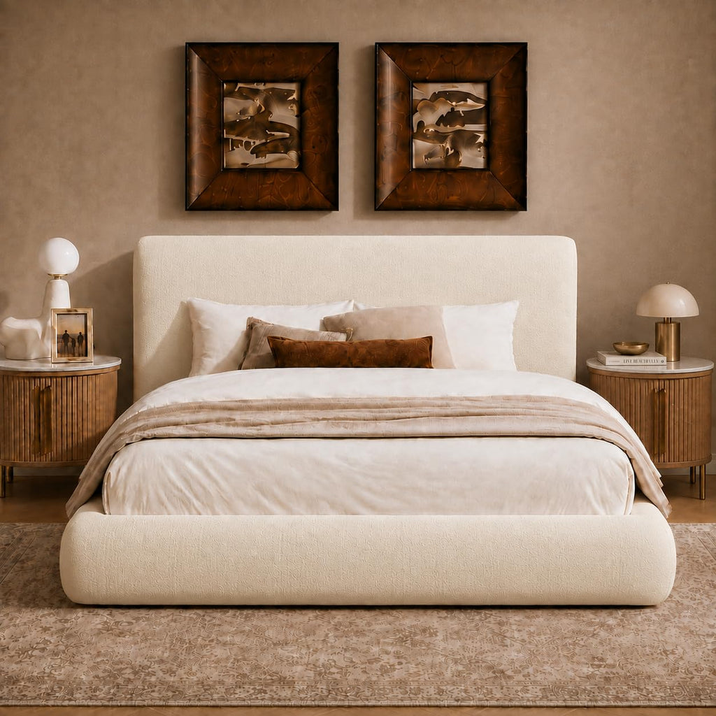 Queen Size Upholstered Bed Frame L3637