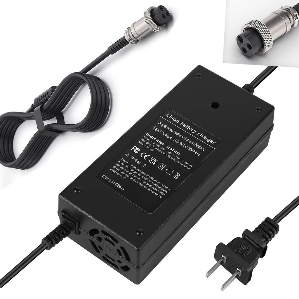 54.6V 2A 3 Prong Scooter Charger for 48V Lithium Battery C76022