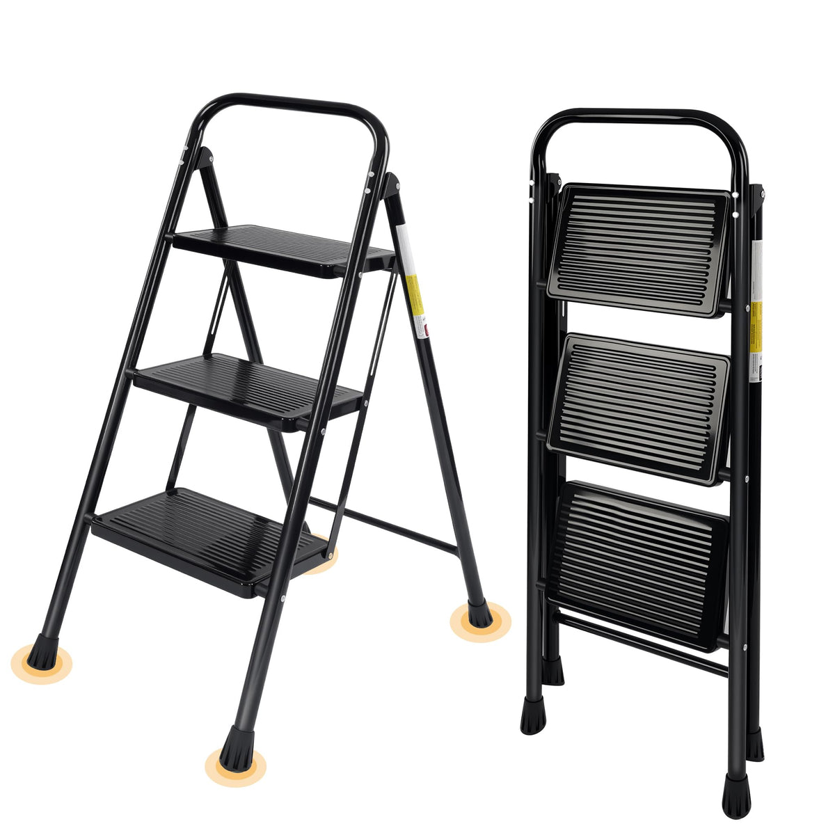 3 Step Folding Ladder with Anti-Slip Pedal I6436