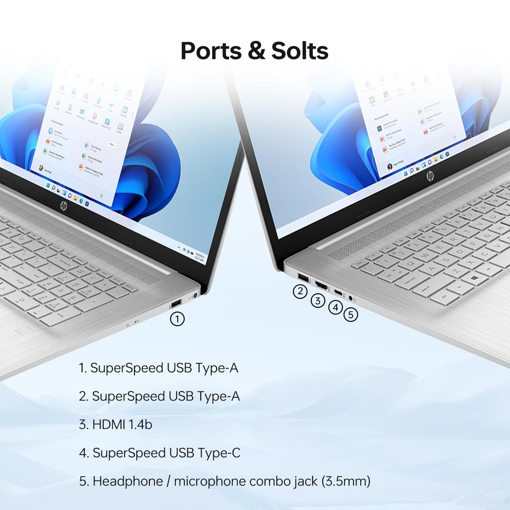 17.3" HD+ Touchscreen Laptop, Intel Core i7, 16GB RAM, 512GB SSD, Silver I116884