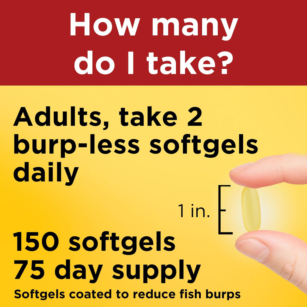 Fish Oil Omega 3 1000mg Softgels Z211