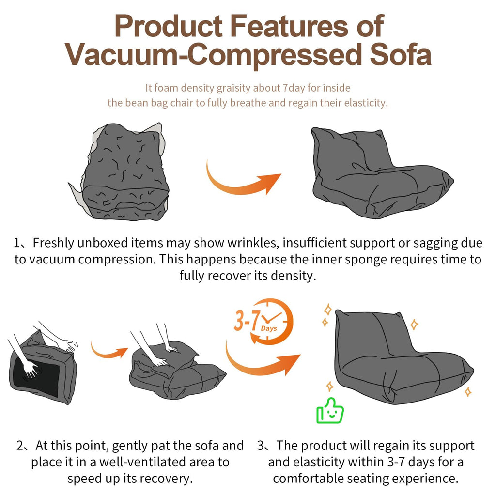 Large Bean Bag Chairs with Filler I30731