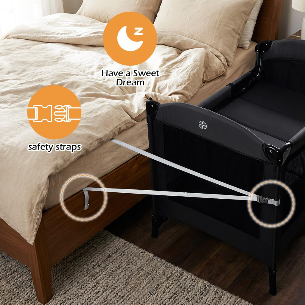 4 in 1 Baby Bassinet Bedside Crib D737027