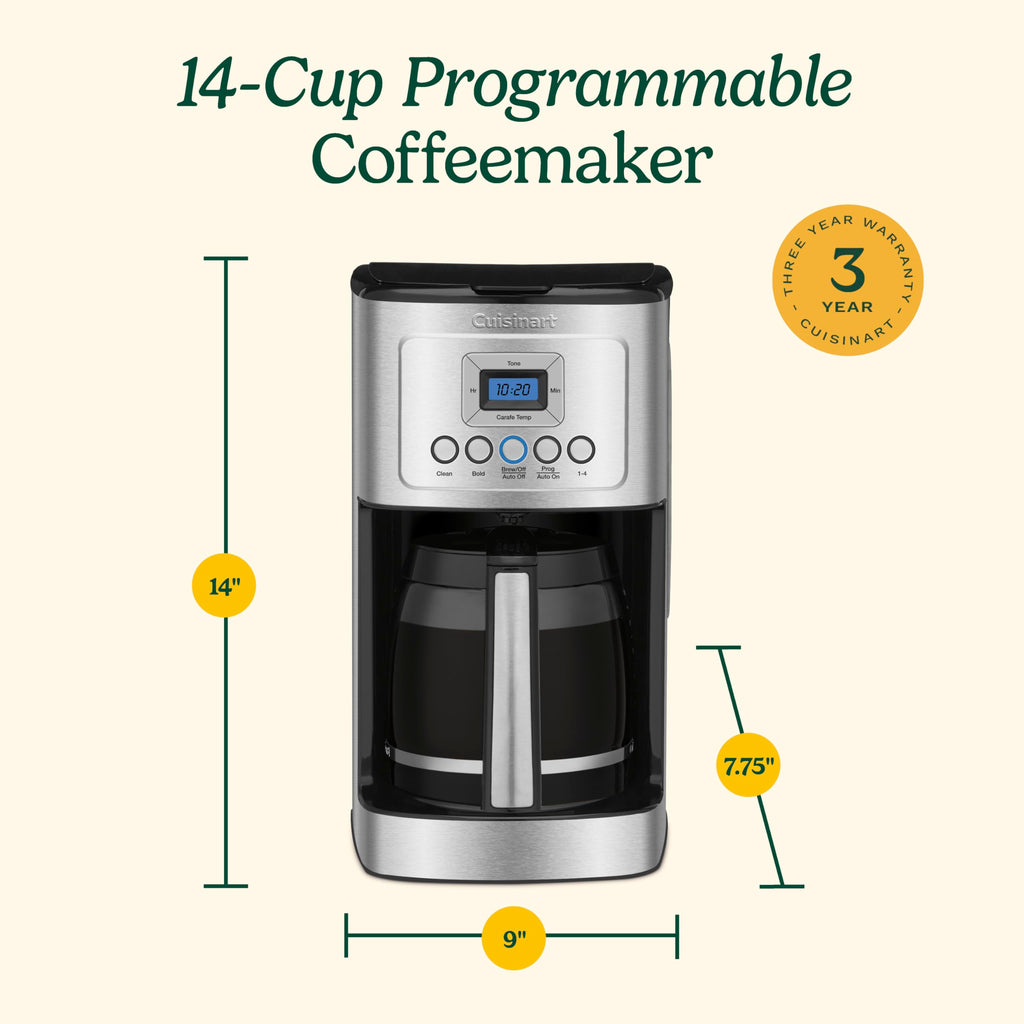 Programmable 14-Cup Glass Carafe Coffee Maker U546