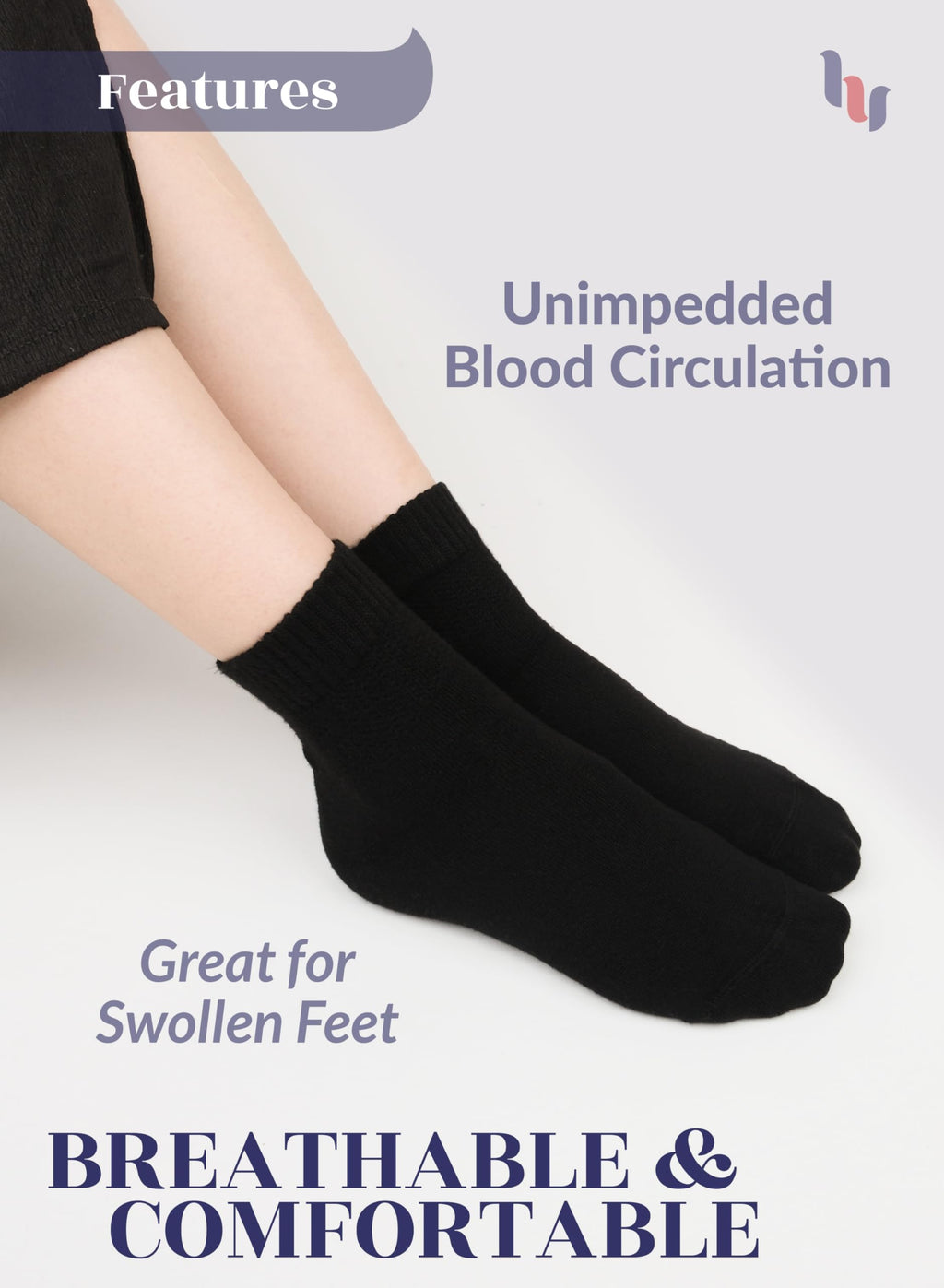 Cotton Ankle Socks Women 4-8 Pairs U9189