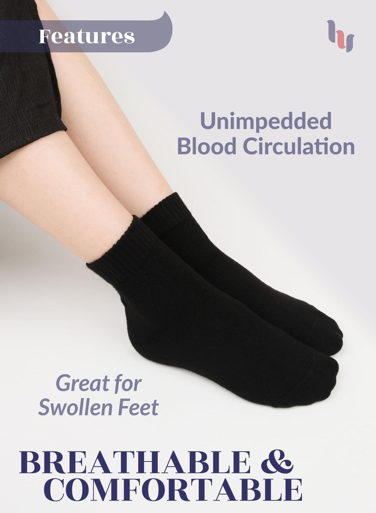 Cotton Ankle Socks Women 4-8 Pairs U9189