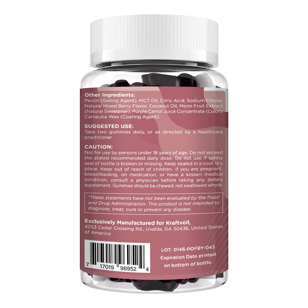 Beet Root Gummies 6000mg Mixed Berry Flavor 60 Gummies N531372