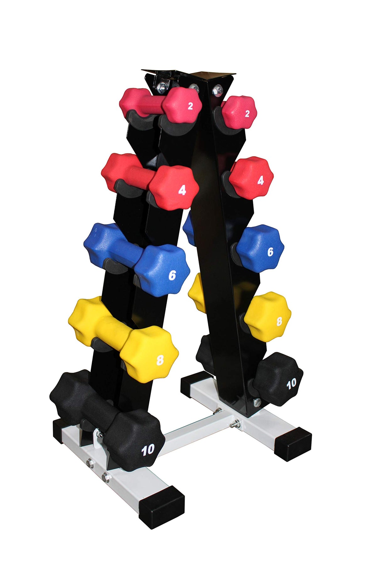 Neoprene Dumbbell Set with Rack G534