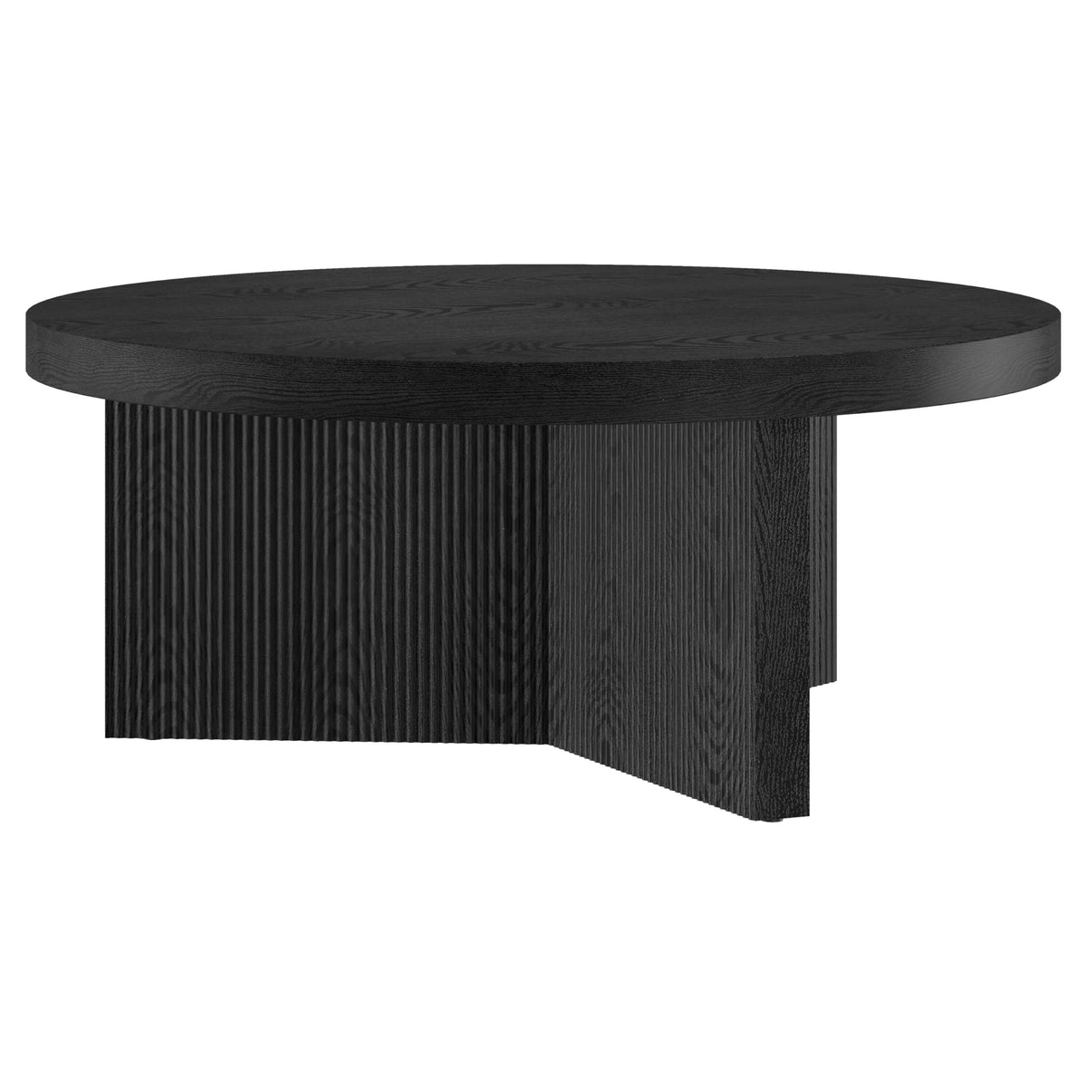 36" Scandinavian Fluted Coffee Table C1171